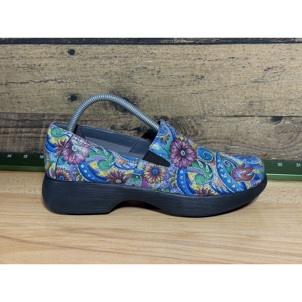 🔥Dansko Hardy Style EU 40 US 10 Paisley Floral Leather Professional Clogs Ed